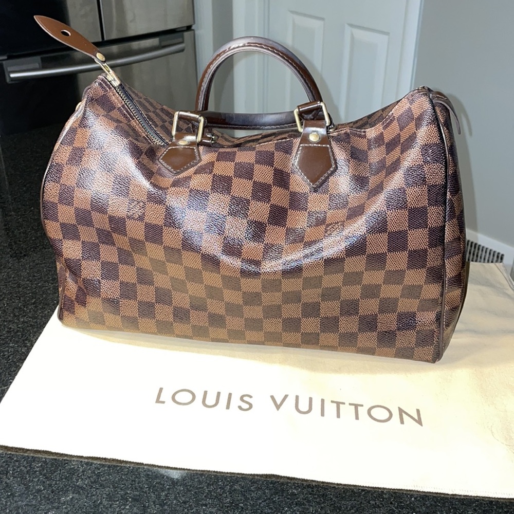 Louis Vuitton Damier Ebene Speedy 35 Bag